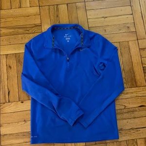 NWOT- Men’s Blue Nike Dri-Fit Long Sleeve Shirt